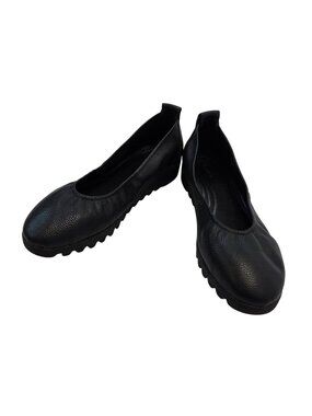 Aetrex Leather Brianna Ballet Wedge Heel Flat Size 8.5